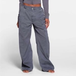 SOLD on other app | SKIMS Gray Wide Leg High Waisted Pants